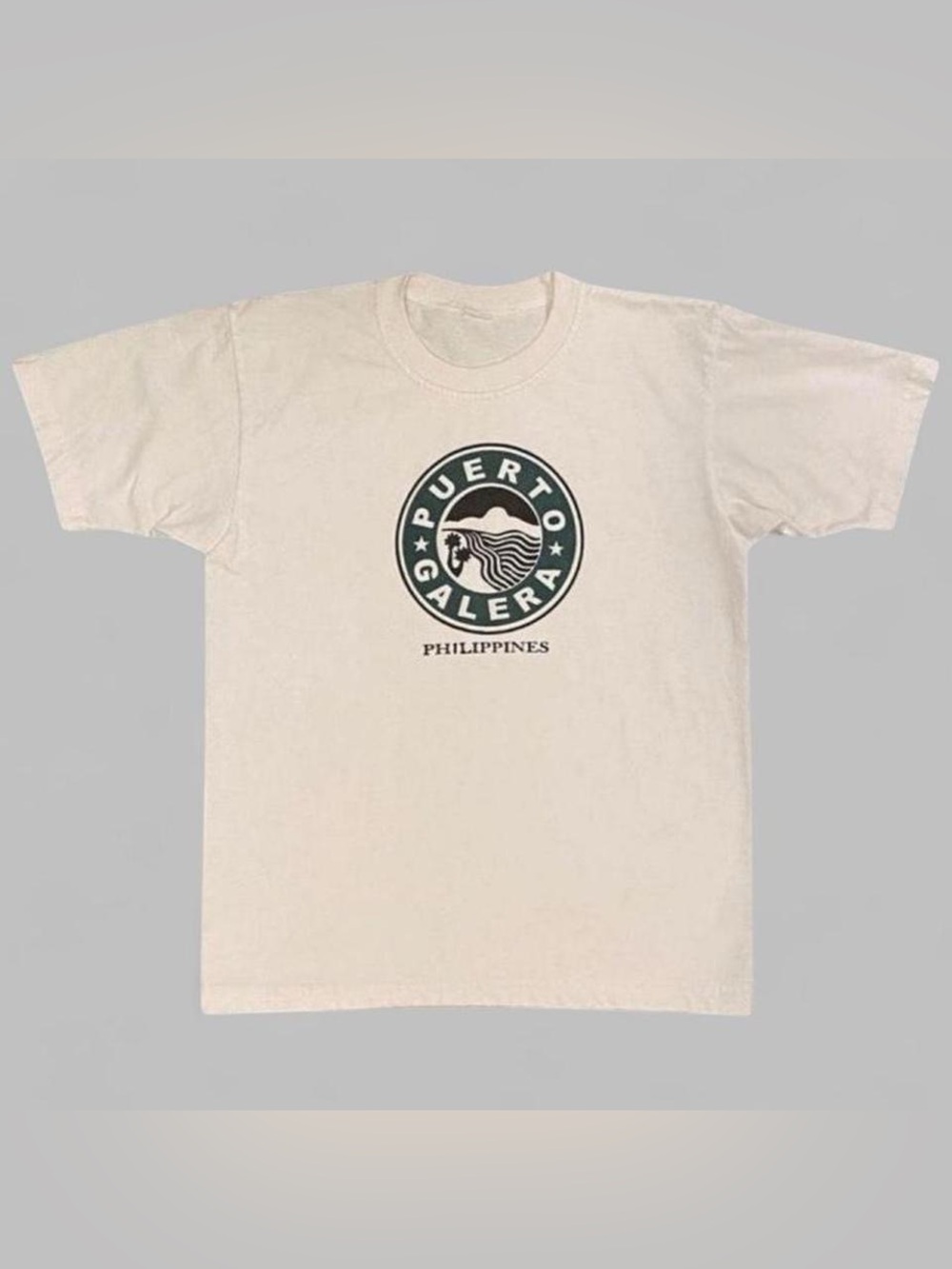 Puerto Galera Philippines Mindoro Map Graphic Souvenir T-Shirt White